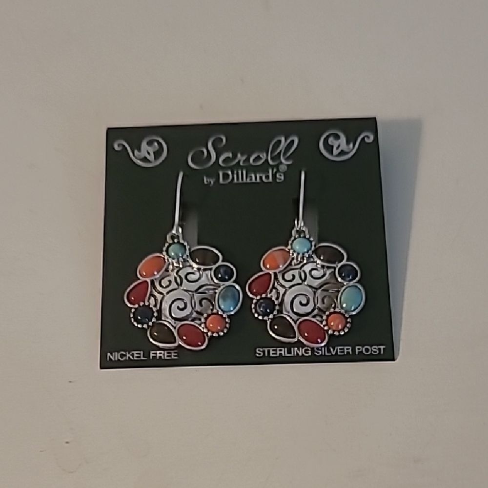 Multicolor Sterling Silver Earrings